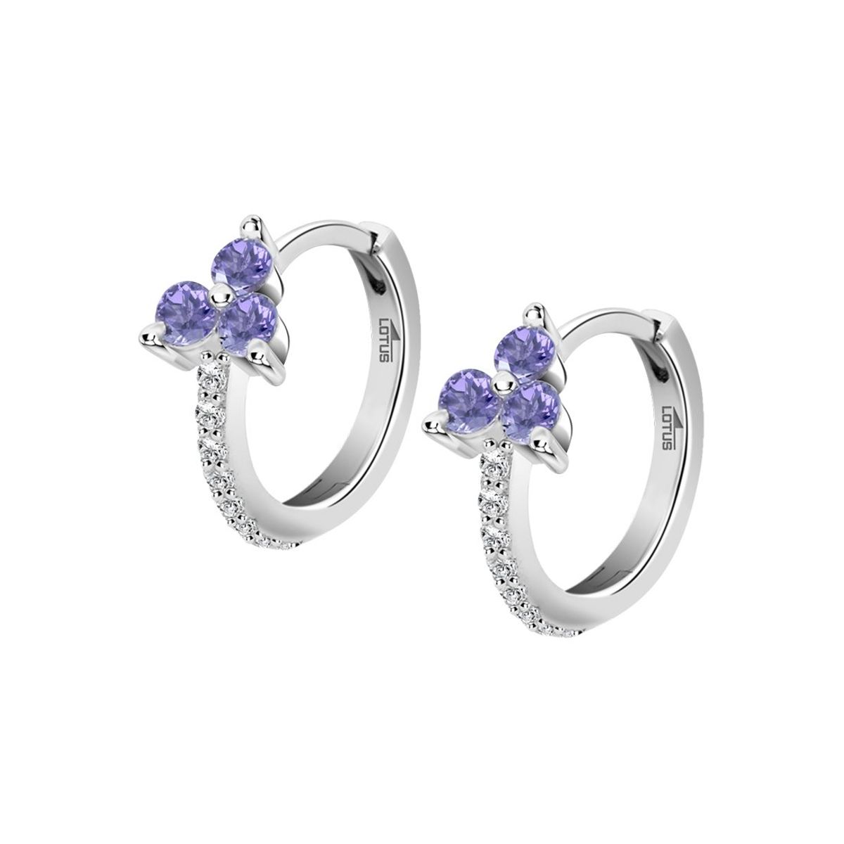 LOTUS SILVER - Aros LP3728-4/1 Lotus Silver Mujer Leros