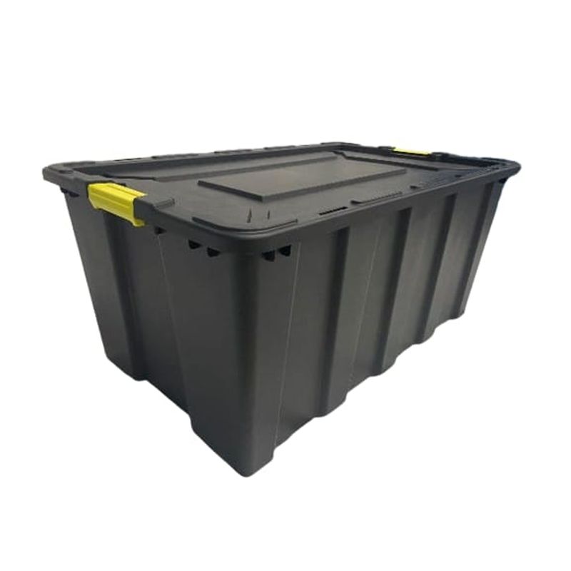 GENERICO - Baul Organizador 150 Litros 91x48x52 cm Negro Avymaq