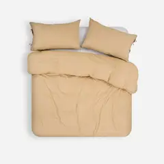 ROSEN - Funda Plumón Lino-Algodón Pure Liso Super King Camel