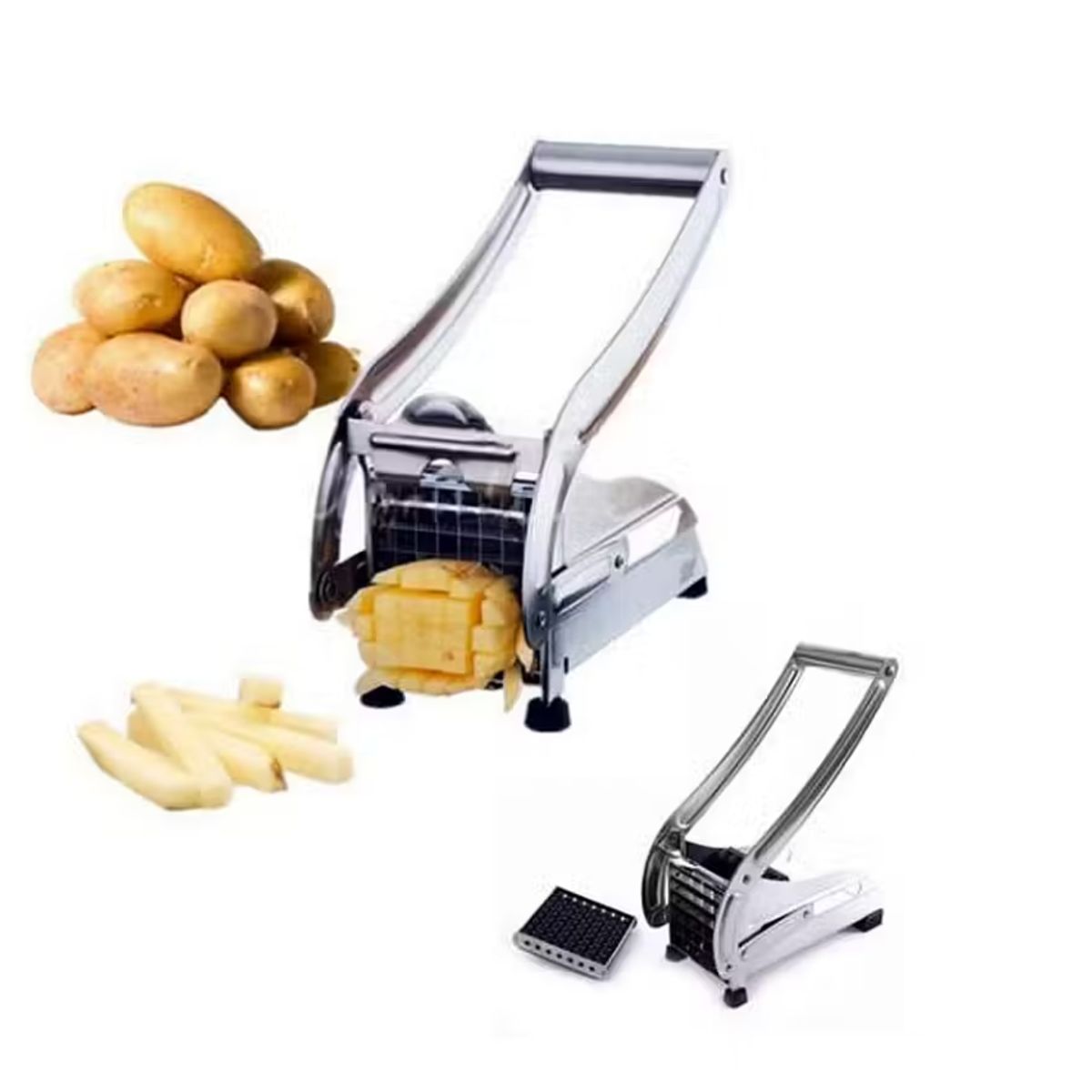 GENERICO - Cortador Picador Papas Fritas Verduras Acero Inoxidable