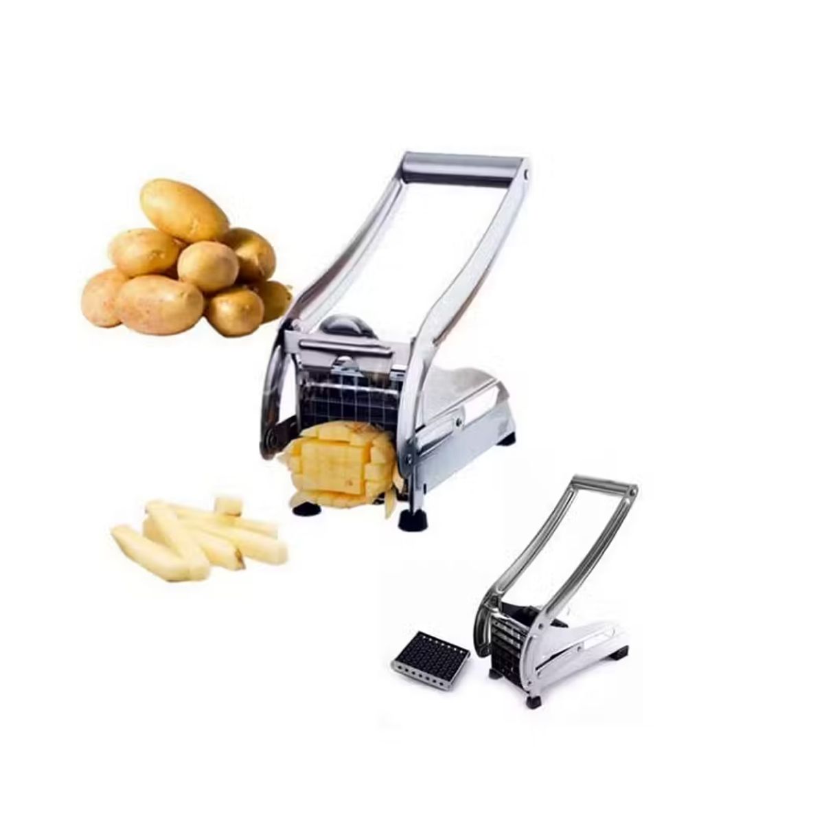 GENERICO - Cortador Picador Papas Fritas Verduras Acero Inoxidable