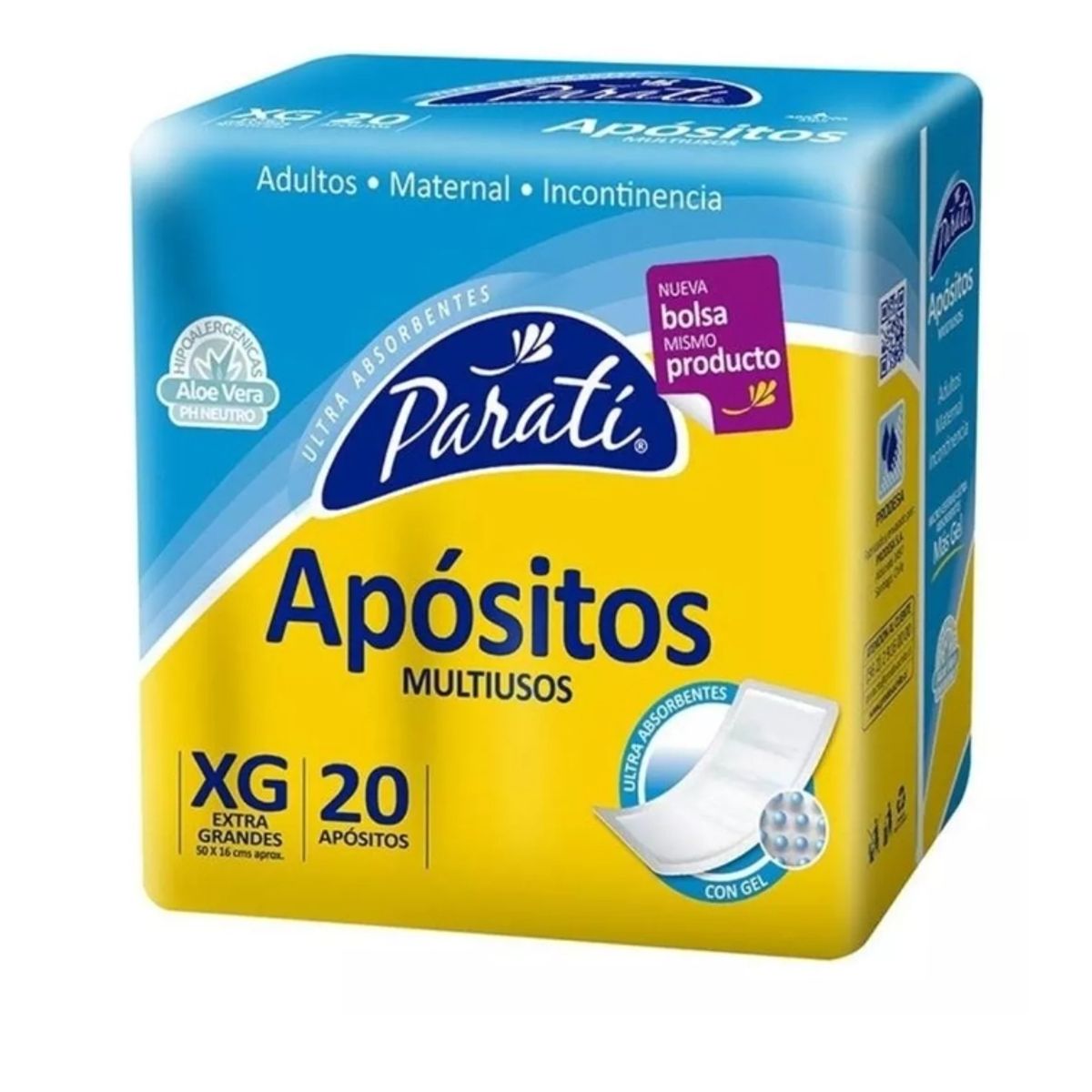 GENERICO - Apositos Parati Xg 4 Paquetes 80 Un