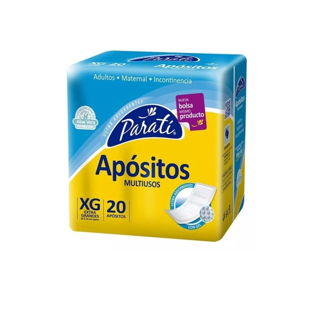 GENERICO - Apositos Parati Xg 4 Paquetes 80 Un