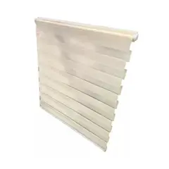 GENERICO - Cortinas Roller Duo Dobles 150x180 Zebra Dia Noche Colores Color Beige