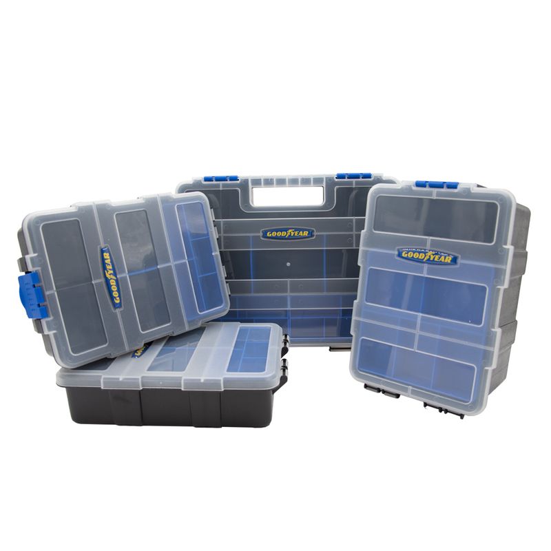 GOODYEAR - Caja de herramientas 4 piezas Goodyear