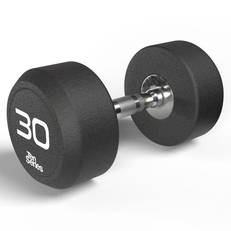 TEN SERIES - Mancuerna Round Steel 30 Kg Ten Series