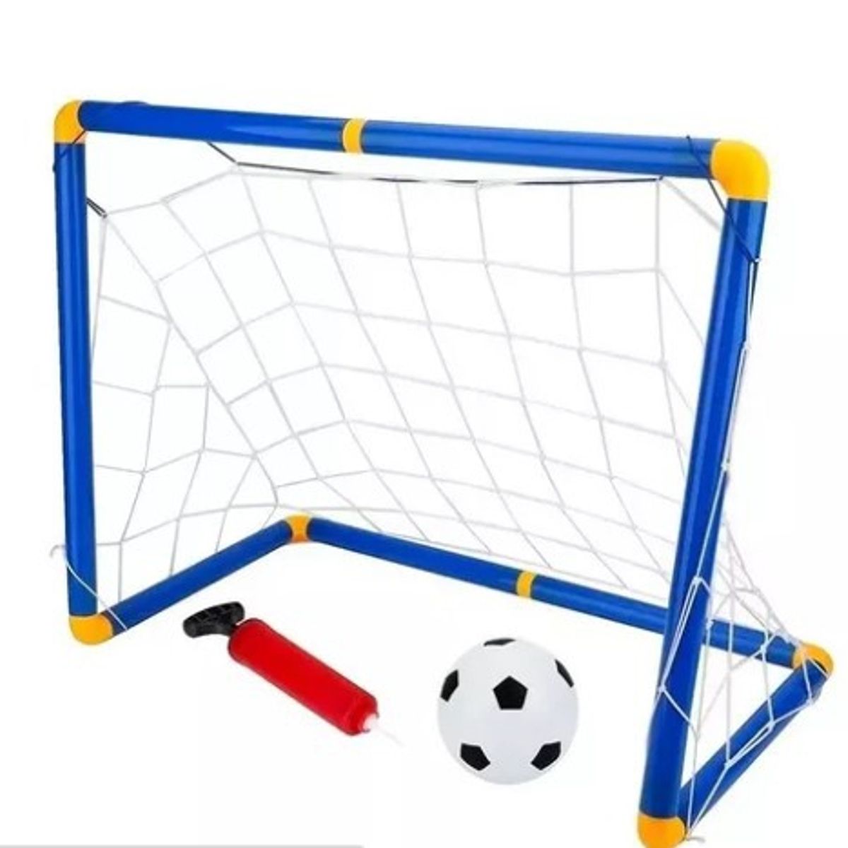 GENERICO - Mini Porteria Arco Futbol Pvc Con Malla Inflador Balón