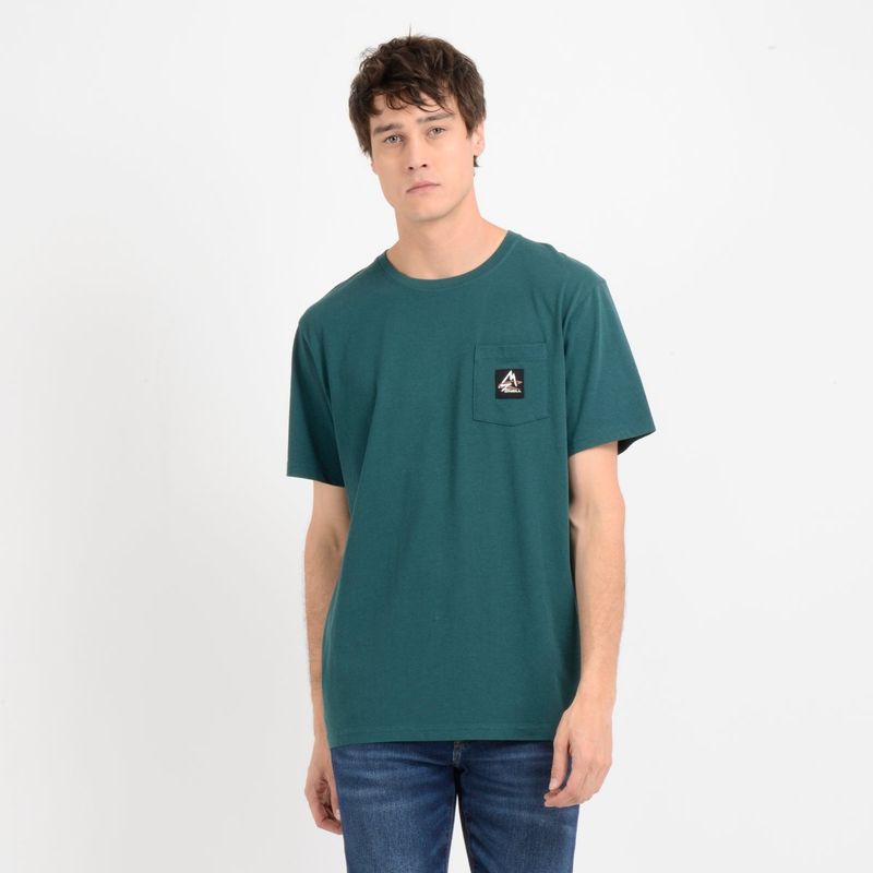 O'NEILL - POLERA MANGA CORTA TORREY VERDE OSCURO