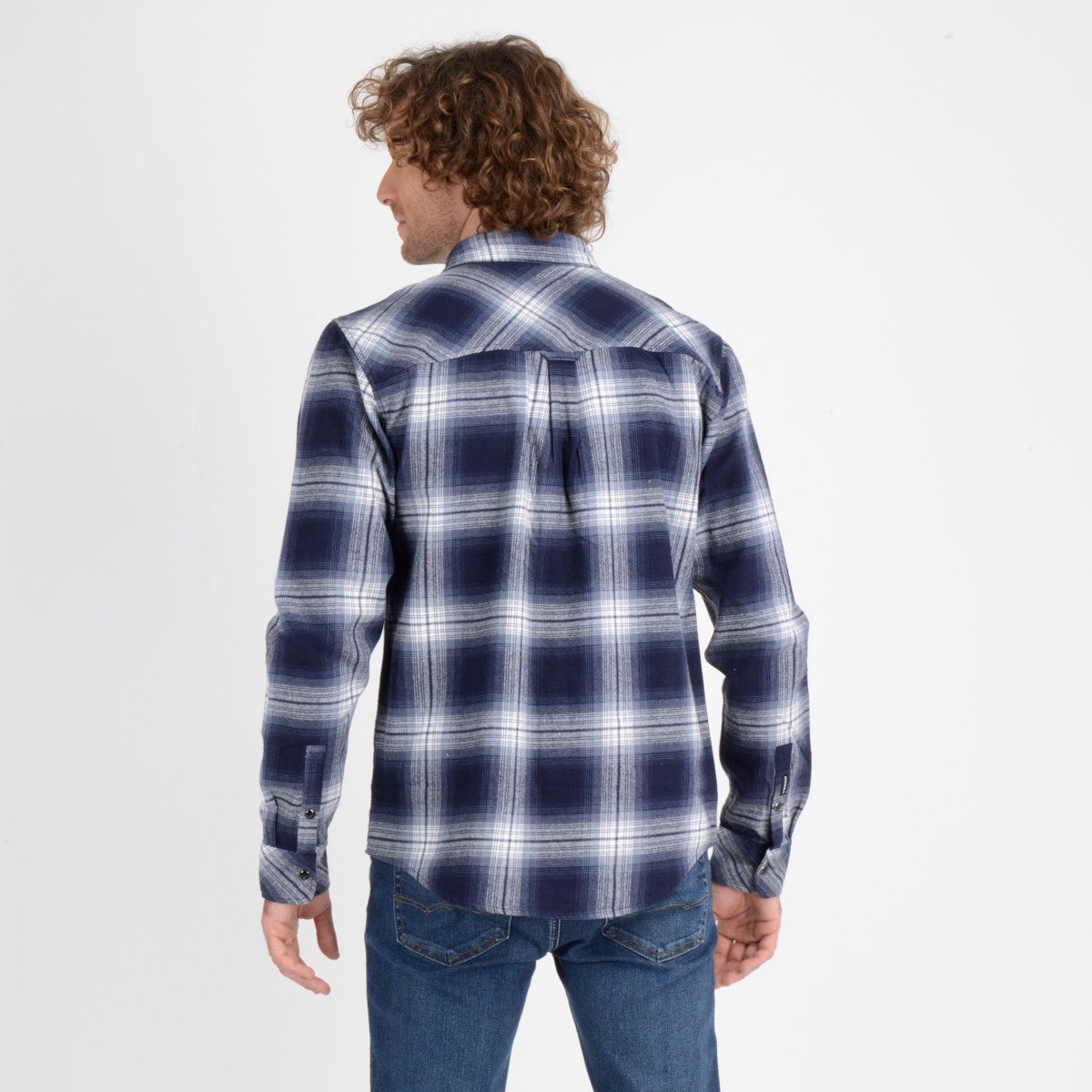 O'NEILL - CAMISA MANGA LARGA WISLOW PLAID FLANNEL AZUL OSCURO