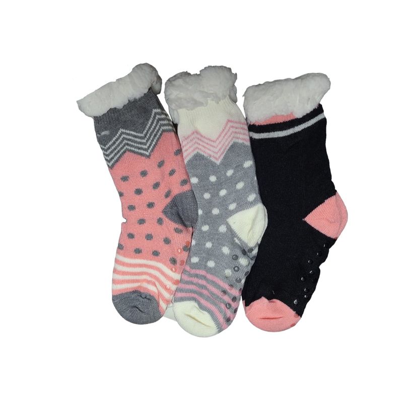 GARSIL - x3 Calcetines Con Chiporro Para Mujer Con Antideslizante - Pantuflas