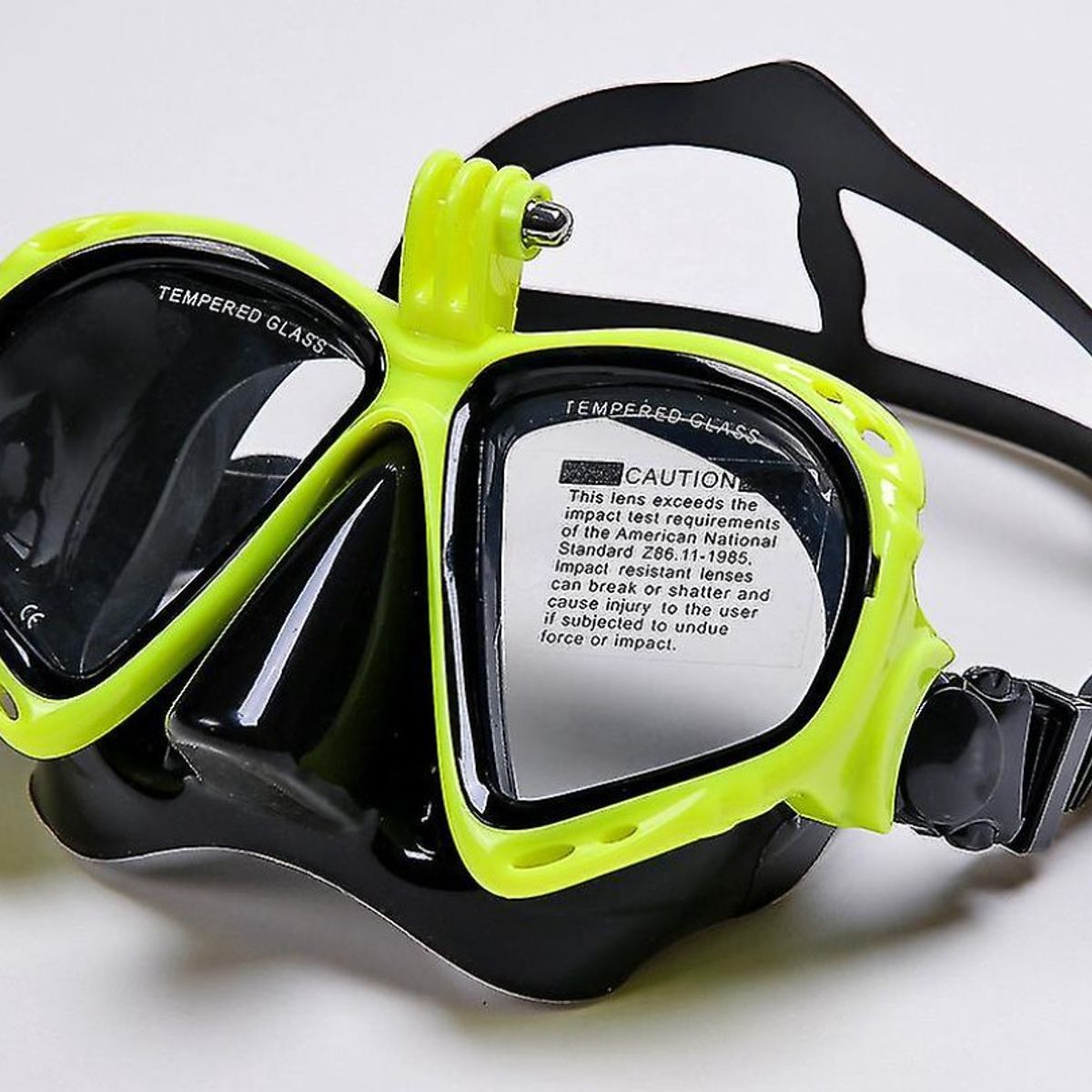 SHOOT - Lentes de Snorkel Amarillo Fluorecente cámara deportiva Gopro u otras