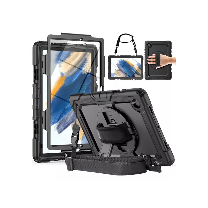 GENERICO - Mica + funda Carcasa Para Samsung Tab A8 10.5'' Sm-x200 Negro GENERICO