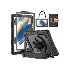 GENERICO - Mica + funda Carcasa Para Samsung Tab A8 10.5'' Sm-x200 Negro