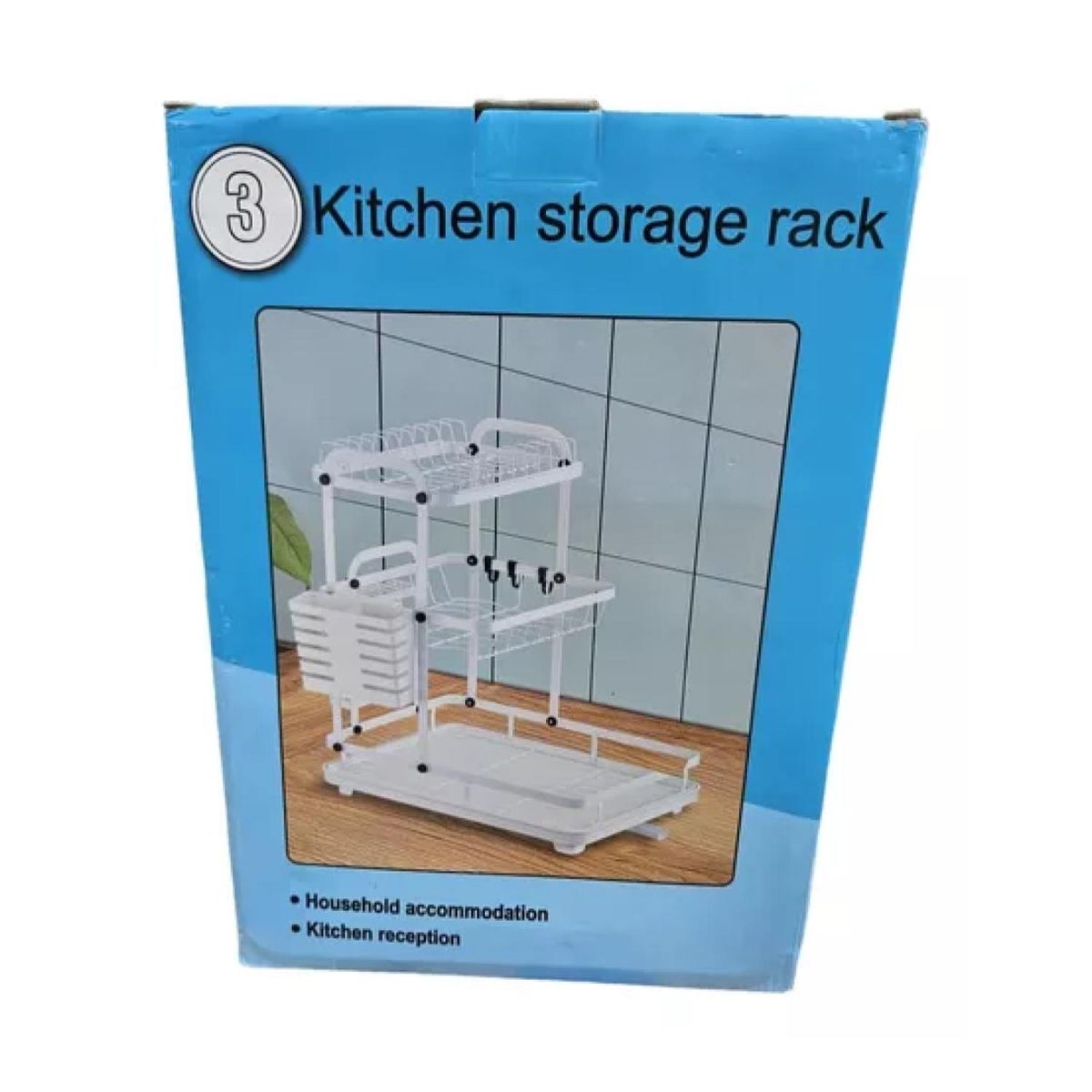 GENERICO - Rack Organizador Escurridor De Loza Platos 3 Niveles Mj-3042