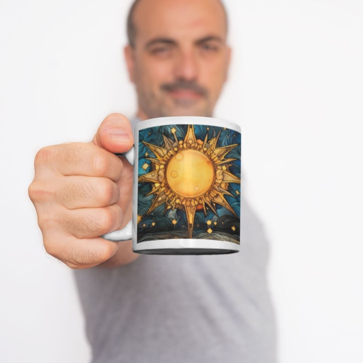 GENERICO - Tazas blancas 3A sublimadas con diseños contemporáneos