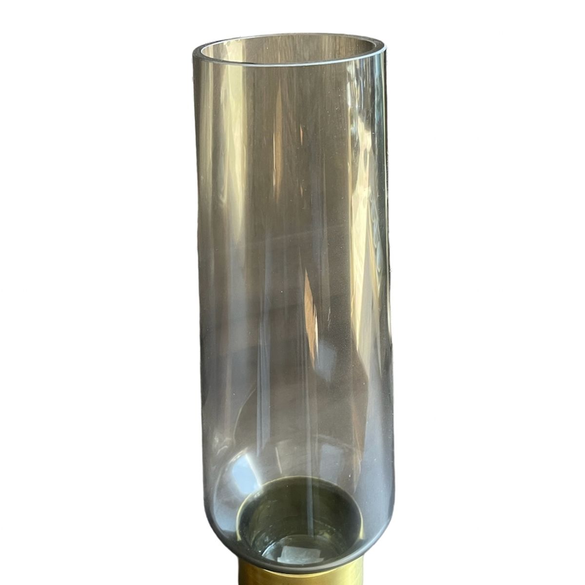 GENERICO - Florero De Vidrio con base Dorada