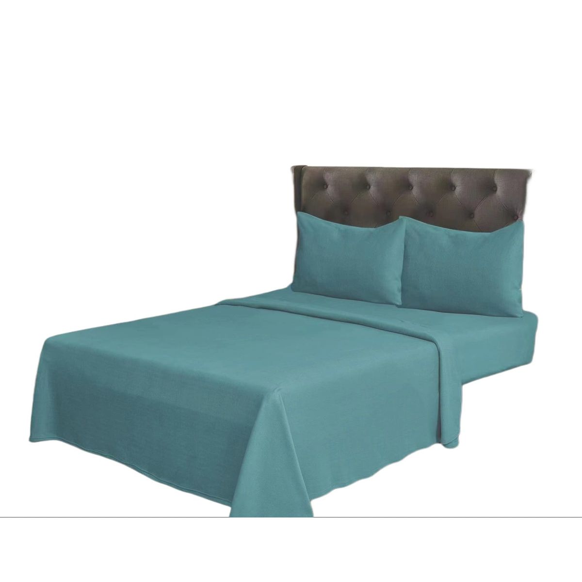 GENERICO - Juego de Sábana Polar King Color Turquesa MP009