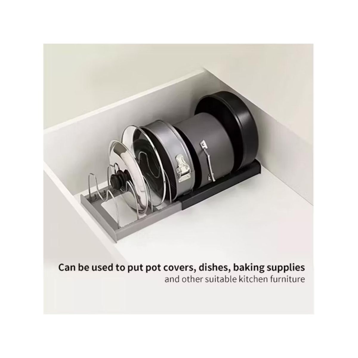 GENERICO - Organizador Expandible Para Loza Ollas Sarten Tapas