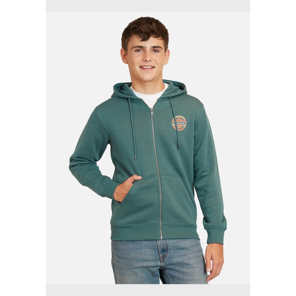 MAUI AND SONS - Poleron Pull Over Company Turquesa Juvenil Maui And Sons