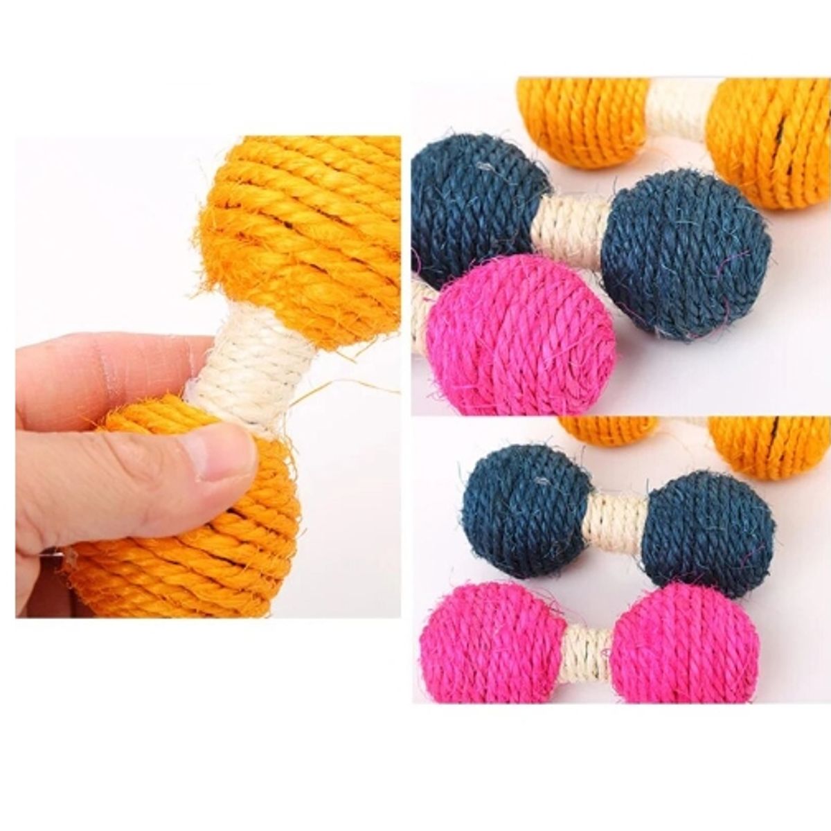 GENERICO - Mancuernas De Cuerda De Sisal Para Gatos Y Mascotas