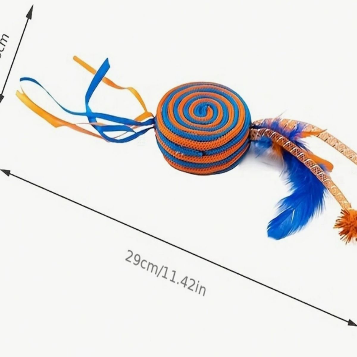 GENERICO - Juguete Para Gatos Con Lollipop Y Borlas Con Plumas Surt