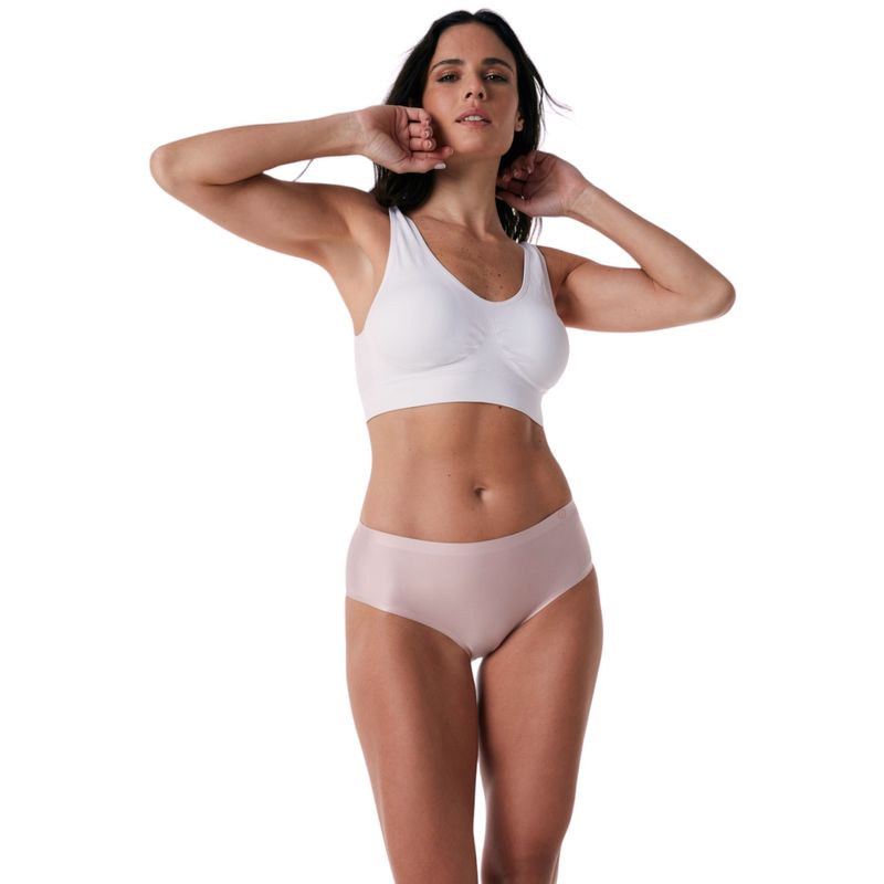 UNICA LINGERIE - Calzón Pack 3 Pantaletas Microfibra Sin demarcación.ROSA.