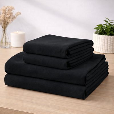 Imagen 2 del producto Juego de Sábana Polar King Color Negro MP007