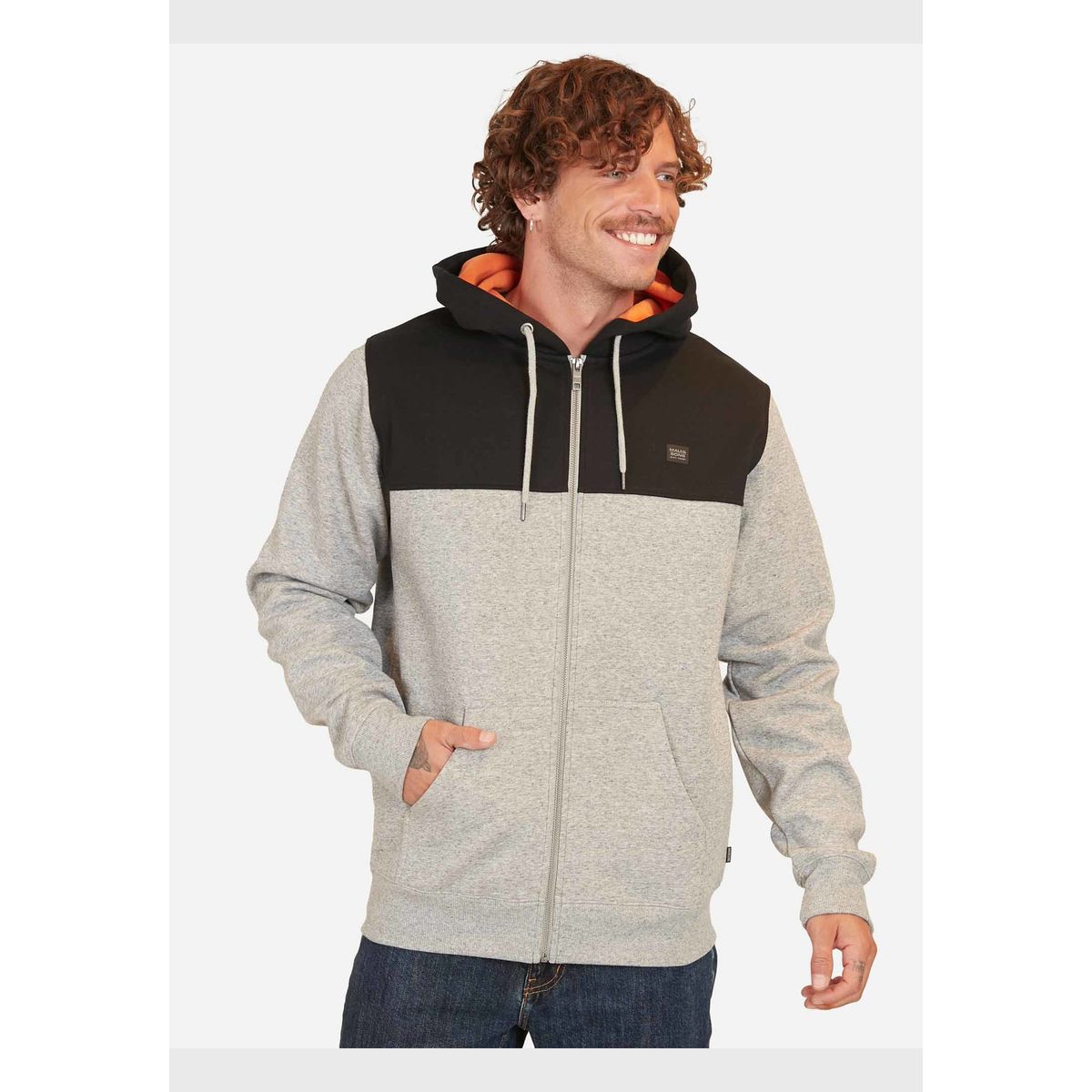 MAUI AND SONS - Poleron Raidet Gris Hombre Maui And Sons