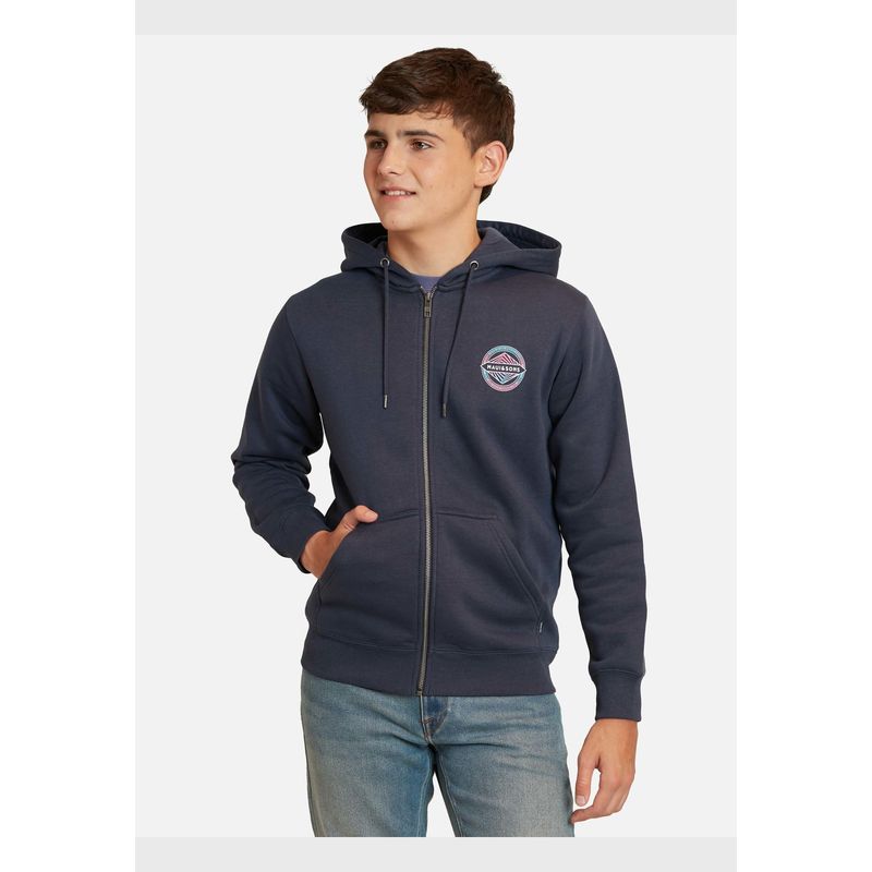 MAUI AND SONS - Poleron Pull Over Azul Marino Juvenil Maui And Sons