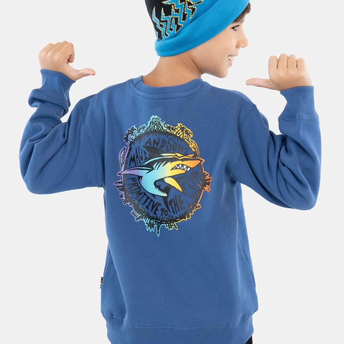 MAUI AND SONS - Poleron Primitive To The Core Celeste Niño Maui And Sons