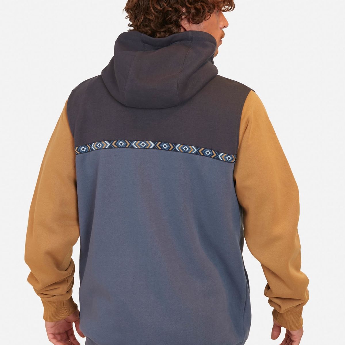 MAUI AND SONS - Poleron Greca Desing Celeste Hombre Maui And Sons