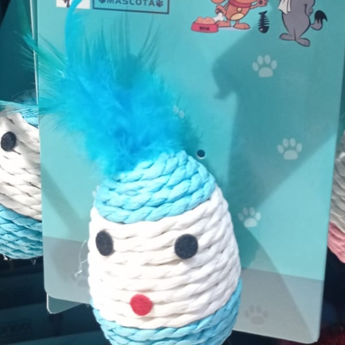 GENERICO - Juguete Para Gatos De Hilo Con Plumas