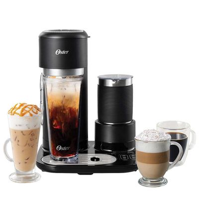 Oster Cafetera Latte Con Espumador Negro Bvstdc02B