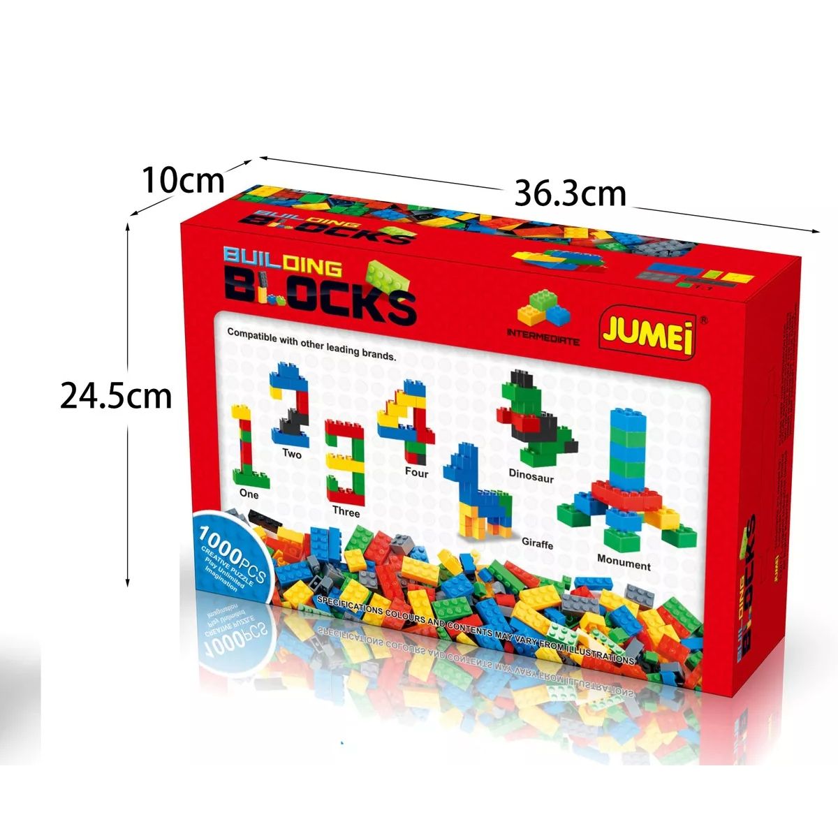 GENERICO - Bloques De Construcción Tipo Leg 1000 Piezas