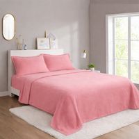 Juego de Sábana Polar 2 Plazas Color Rosado MP008