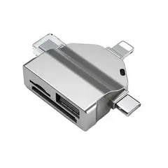 GENERICO - Lector Tarjetas Sd Para iPhone / iPad / Tipo C / Usb 7 En 1