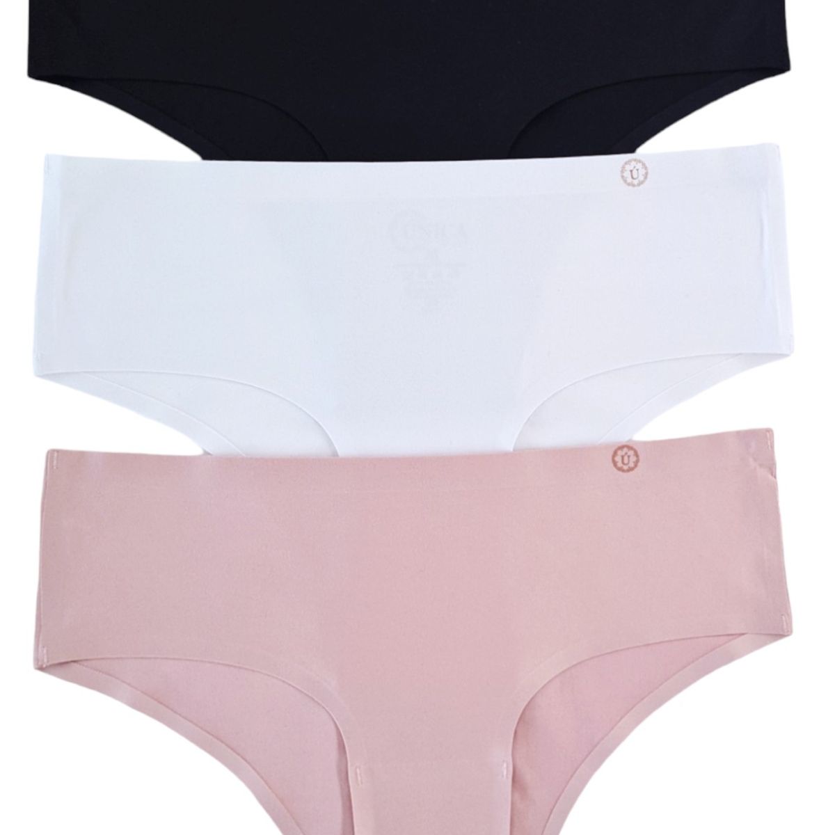 UNICA LINGERIE - Calzón Pack 3 Pantaleta Microfibra Sin demarcación.ROSA.