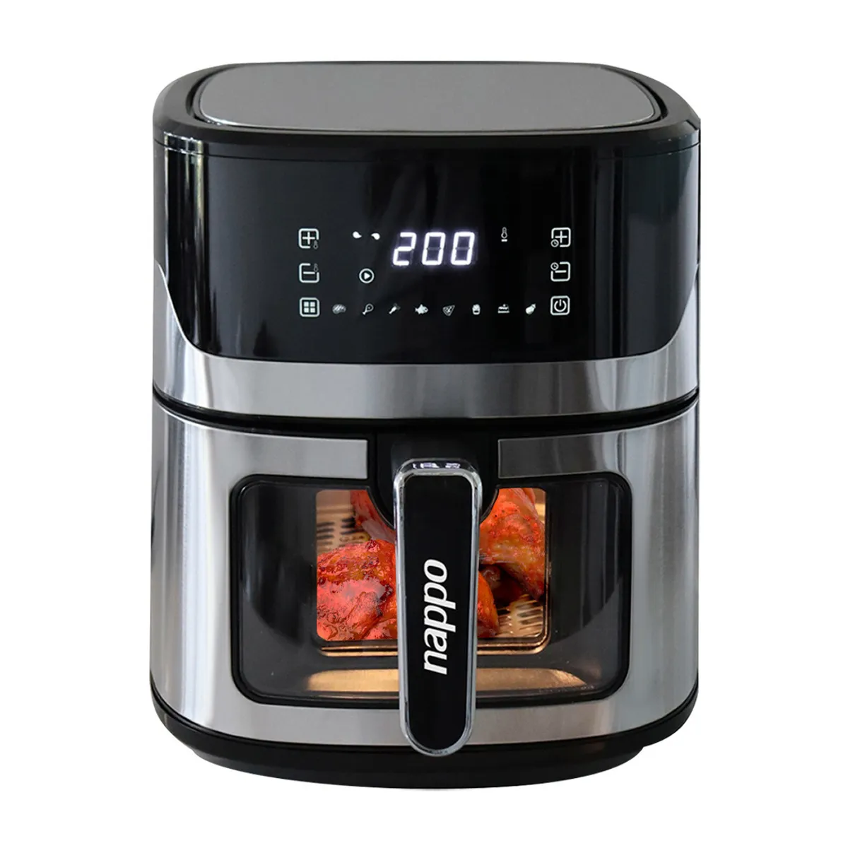NAPPO - Freidora de Aire Digital Nappo Turbo Fryer XL 7L 1600w Visor