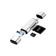 GENERICO - Lector Tarjeta Sd Micro Sd A Usb Tipo C Micro Usb