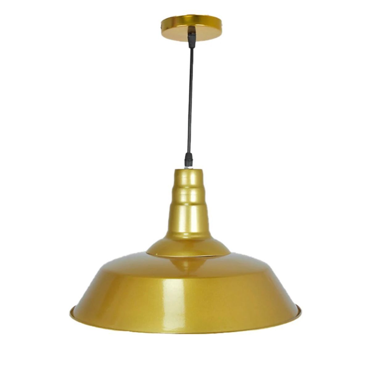 GENERICO - Lampara Techo Industrial Dorada Nordica Estilo Berlin