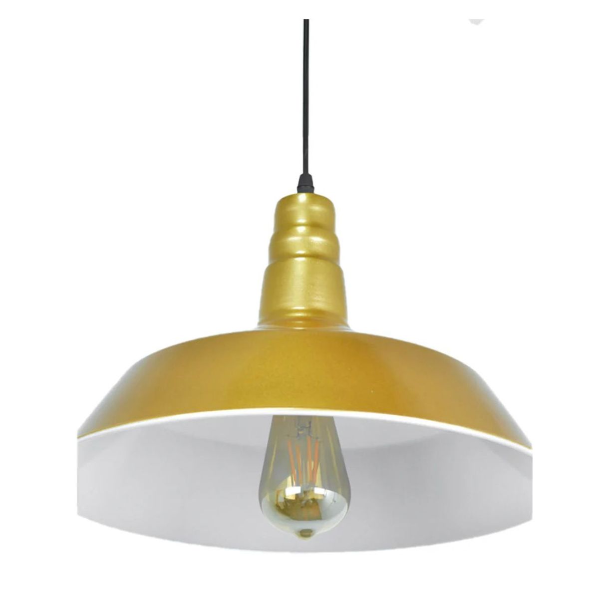 GENERICO - Lampara Techo Industrial Dorada Nordica Estilo Berlin