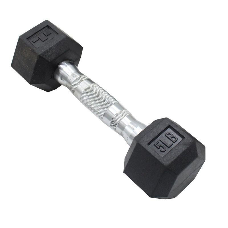 PAGANOOM - Mancuerna Pesa Fitness y Entrenamiento Pesa Hexagonal 5 LB