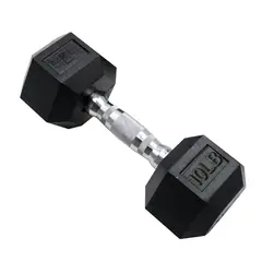 PAGANOOM - Mancuerna Pesa Fitness y Entrenamiento Pesa Hexagonal 10 LB