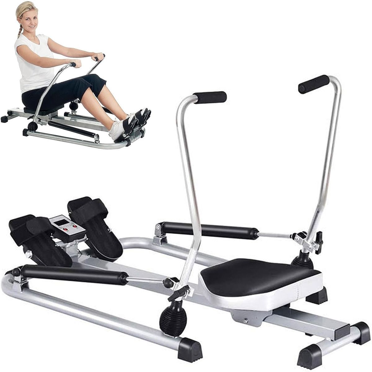 PAGANOOM - Máquinas de Remo Plegables Máquina De Remo Unisex Adult