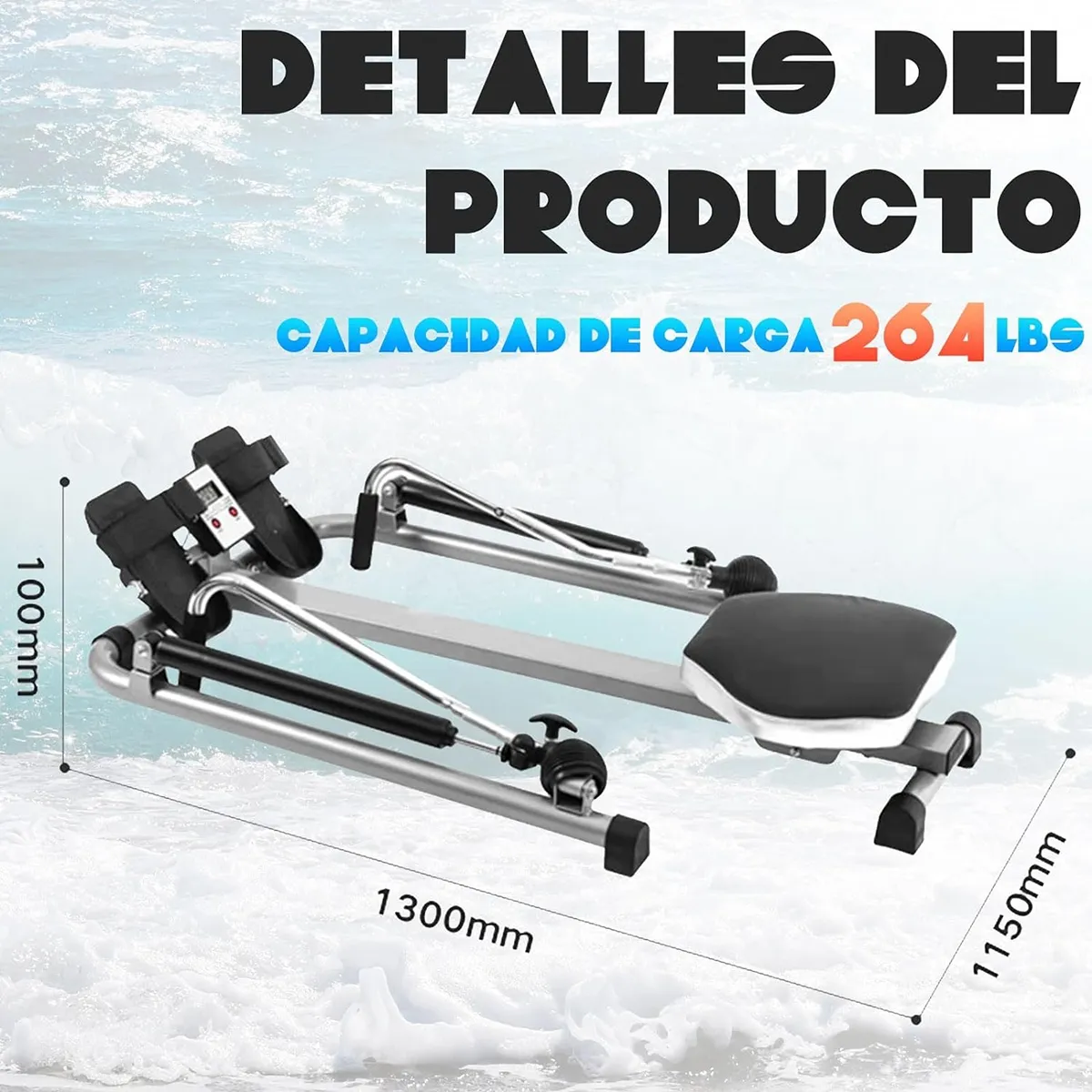 PAGANOOM - Máquinas de Remo Plegables Máquina De Remo Unisex Adult