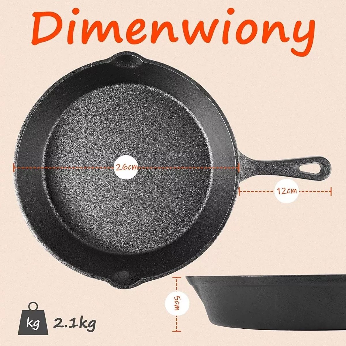 BLUEDREAMER - Sartenes sarten hierro sarten de hierro fundido sarten antiadherente