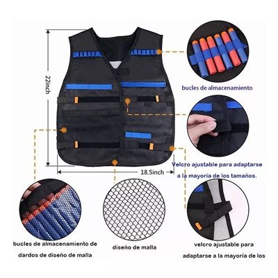 Imagen 2 del producto Kit Chaleco Táctico Para Niños Nerf Dardos Guns N-strike