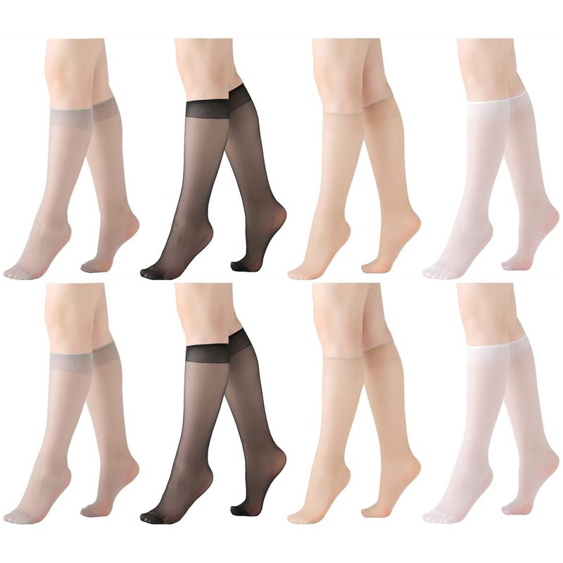 EVERSO - 10 Pares Pantys Media Pantalon Buena Calidad Mujer