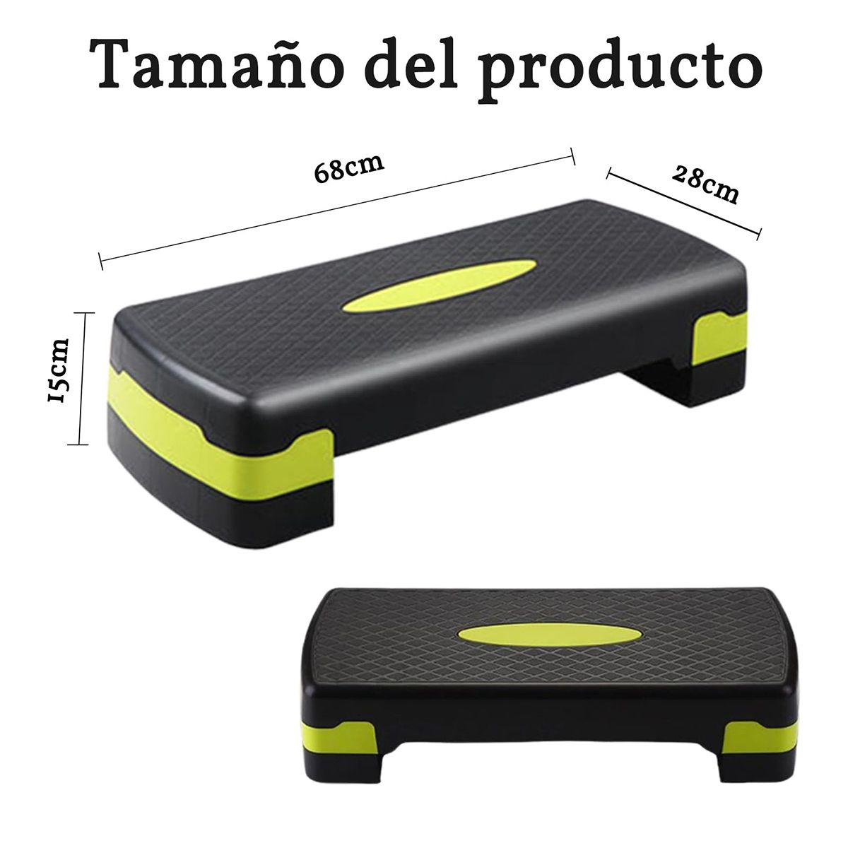 WELDMON - Step Aeróbico 2 Niveles Soporta Hasta 110 KG WELDMON