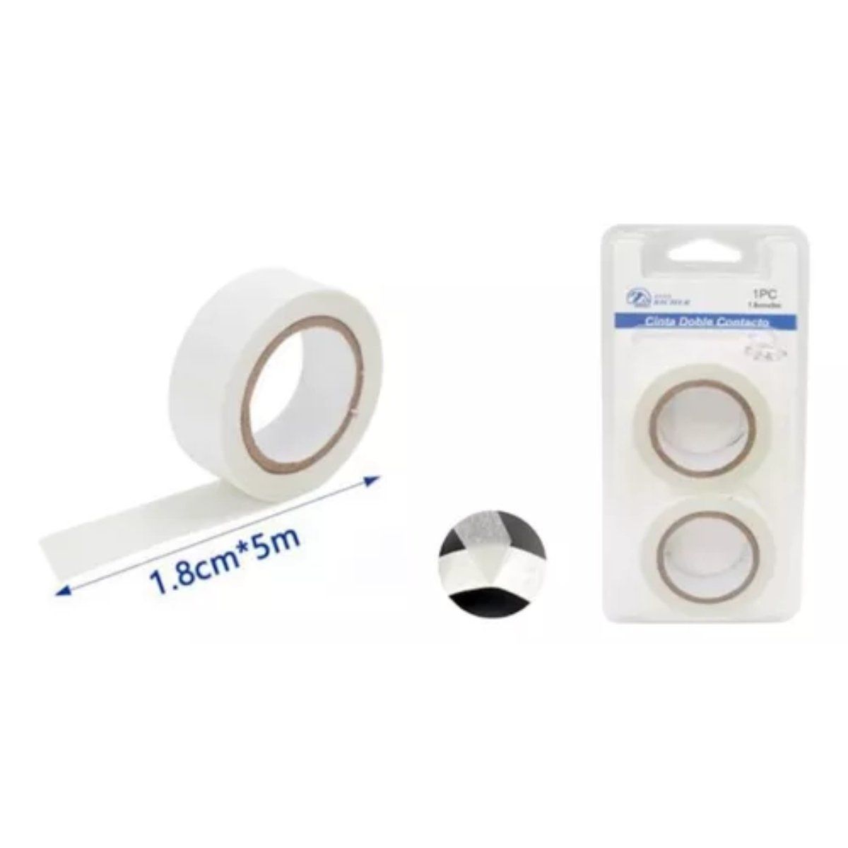 OEM - Set 4 Cinta Doble Contacto Blanco